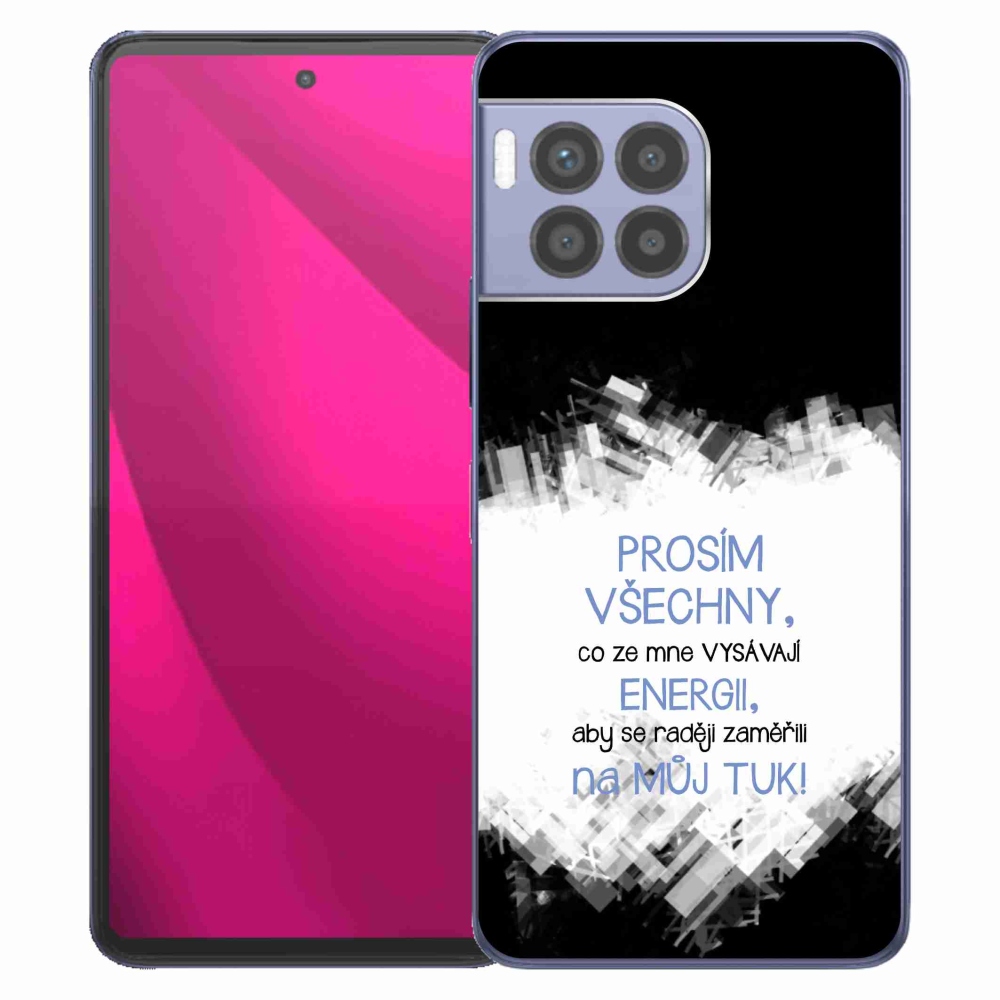 Zselés borító mmCase a T-Mobile T Phone 2 Pro telefonhoz - vicces szöveg 1 kék