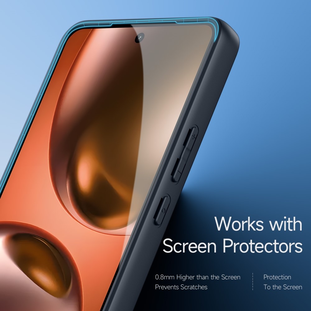 DUX Aimo zselés tok fix hátlappal a Realme GT 7 5G/GT 7T 5G készülékhez - fekete