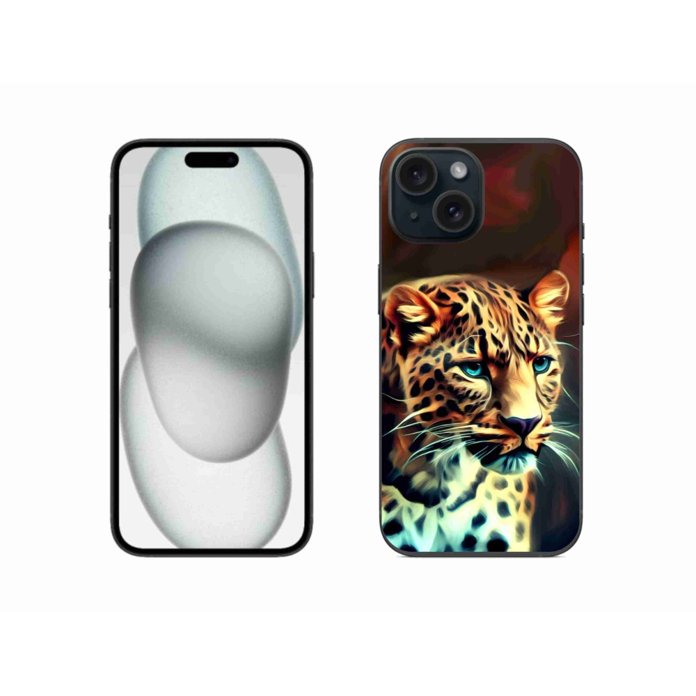 Zselés borítás mmCase iPhone 15 készülékhez - leopárd