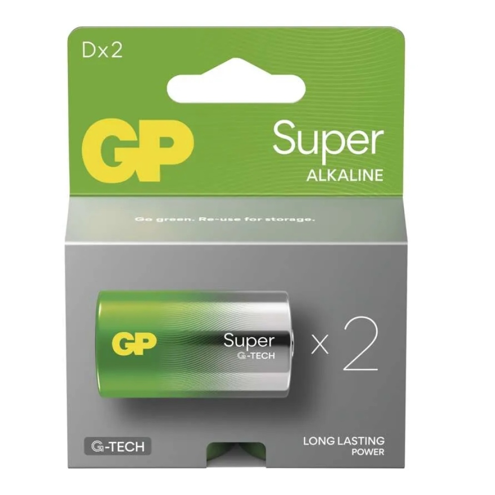 Alkalikus elem GP Super D (LR20) - 2db