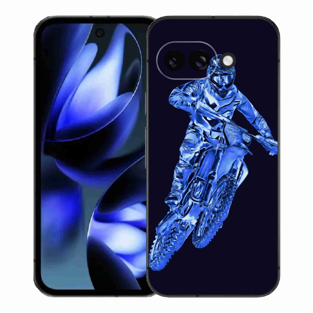 Gél borítás mmCase a Google Pixel 9a számára - motocross 1