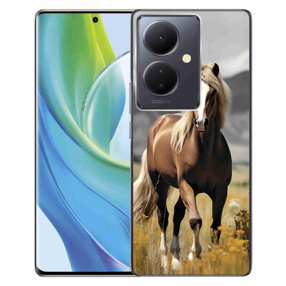 Zselés borítás mmCase a Vivo V29 Lite 5G - barna ló 1