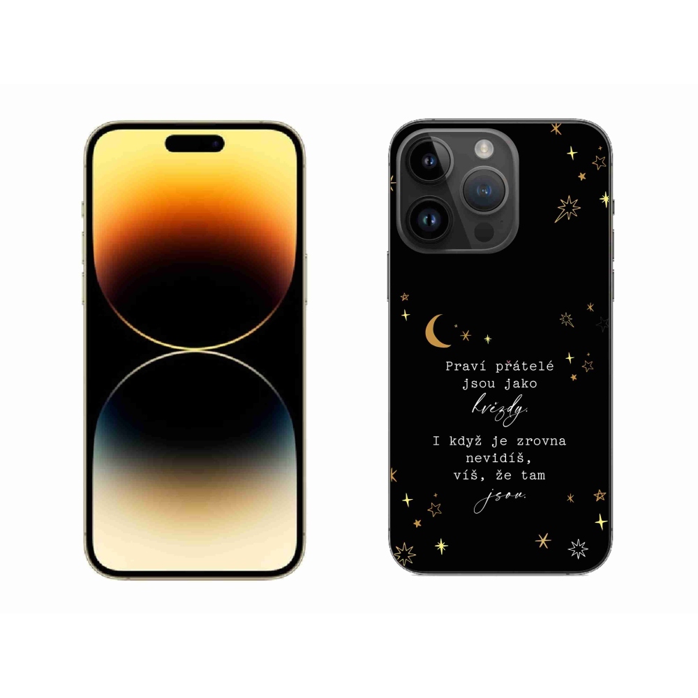 Gél borítás mmCase iPhone 14 Pro Max 6.7 - Idézet 6 fekete háttér