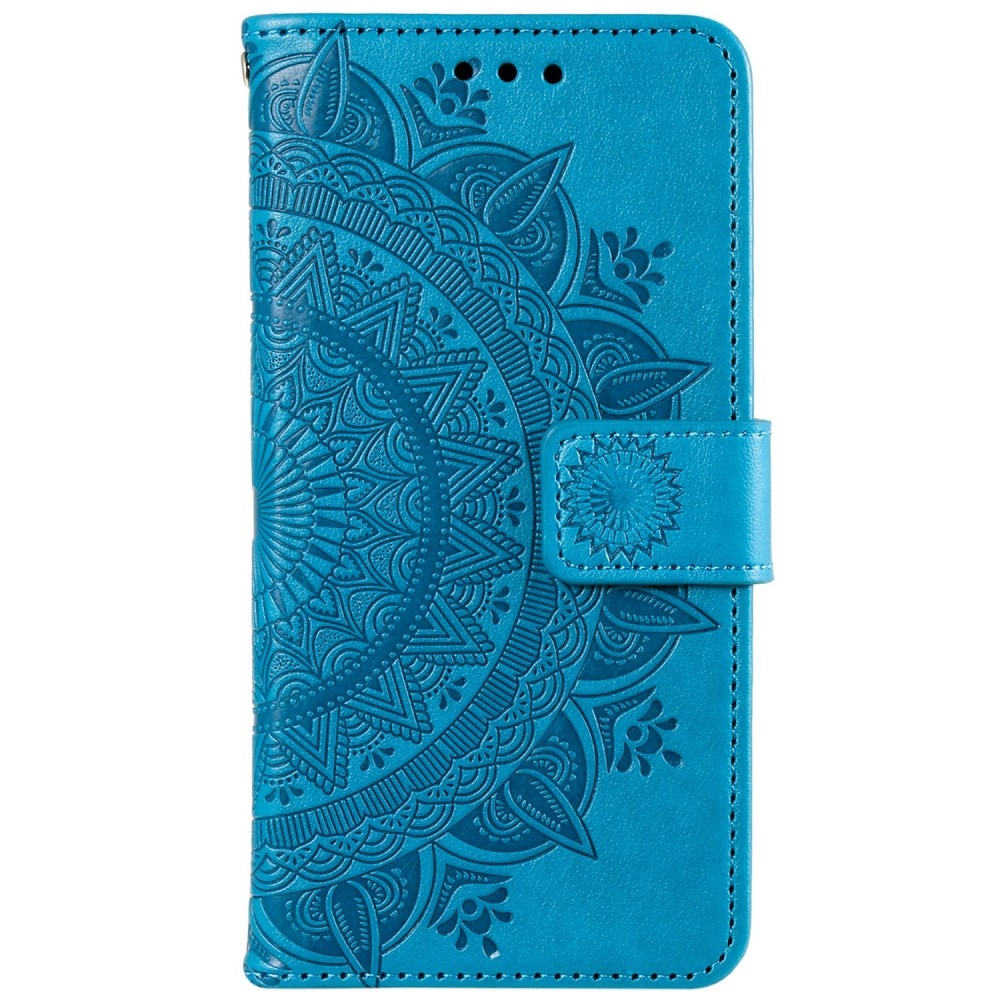 Mandala könyv tok a Xiaomi Redmi Note 14 5G-hez - kék