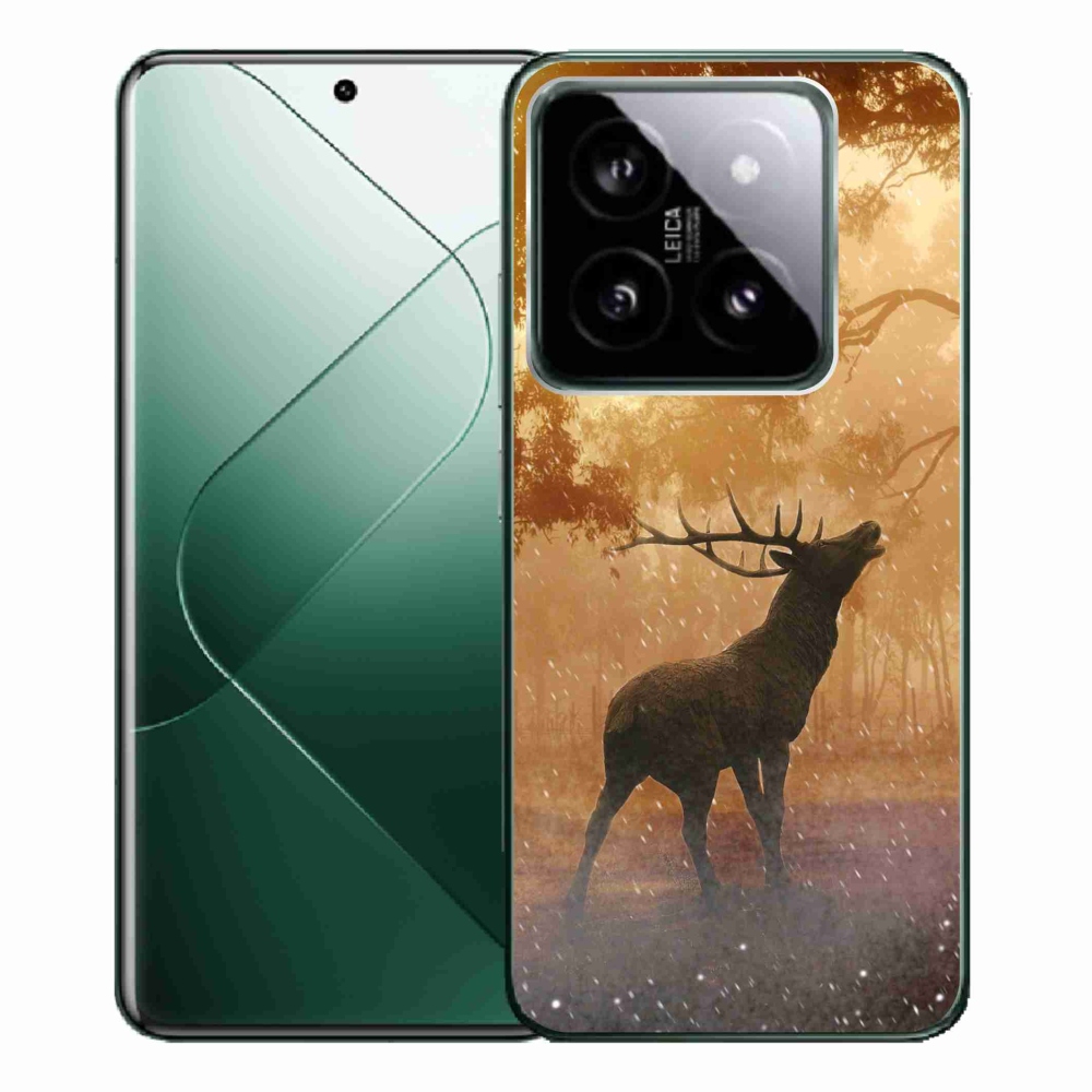 Gél borítás mmCase a Xiaomi 14 Pro-hoz - szarvas a szarvasbőgésben