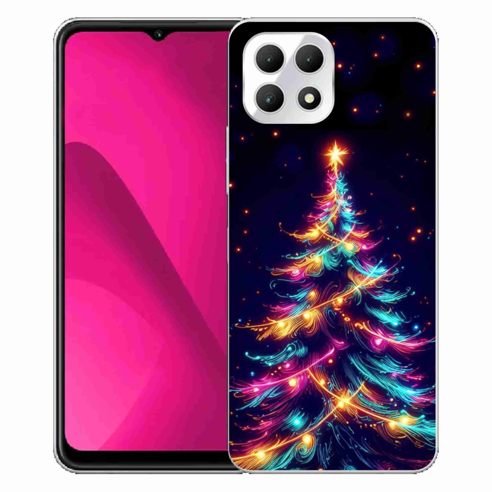 Zselés borítás mmCase a T-Mobile T Phone 2 készülékhez - neon karácsonyfa