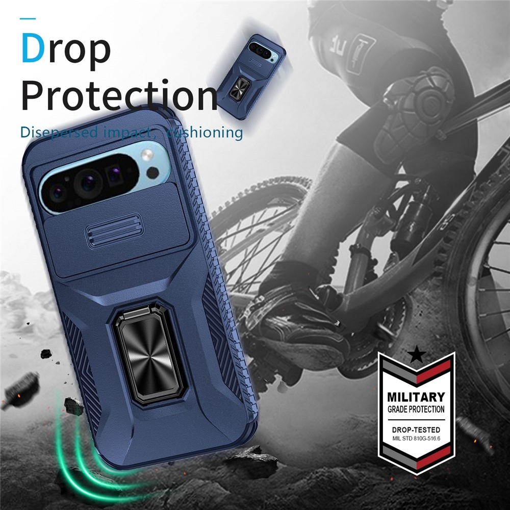 Tartós fedél a Google Pixel 10 Pro/9 Pro/9 készülékhez - kék