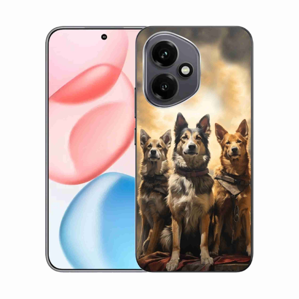 Zselés borítás mmCase a Honor 400-hoz - három kutyához