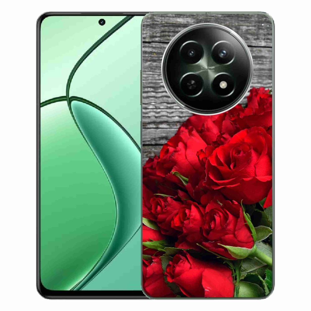 Gél borítás mmCase a Realme 12 5G/12x 5G készülékhez - piros rózsa