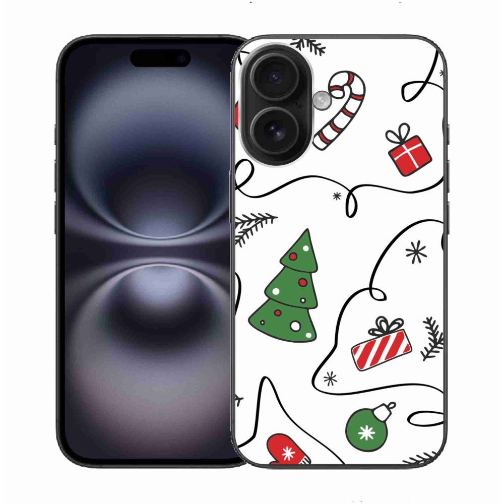 Gél borítás mmCase iPhone 16 készülékhez - karácsonyi motívumok