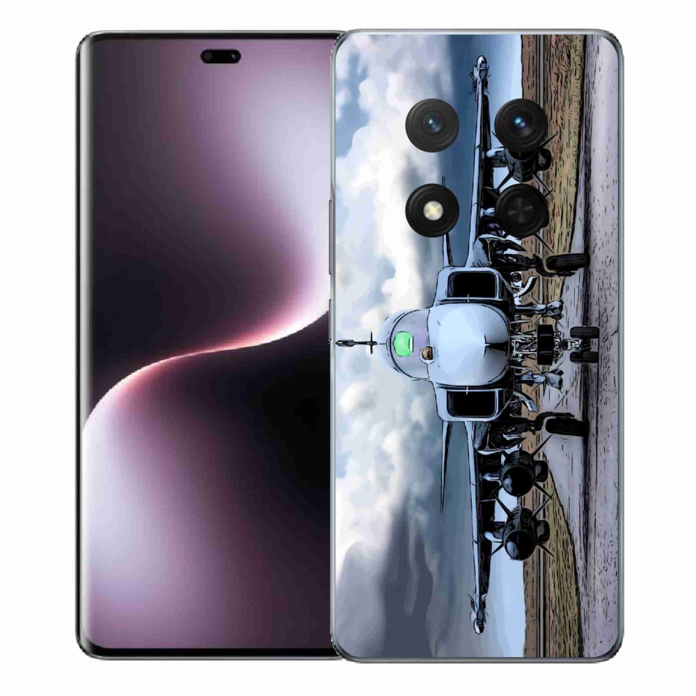 Gél borítás mmCase a Honor Magic 7 Lite 5G számára - katonai repülőgépek