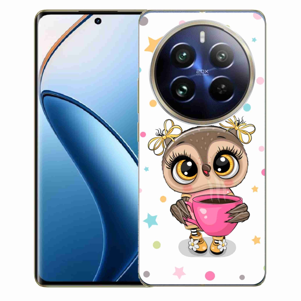 Gél borítás mmCase a Realme 12 Pro 5G/12 Pro+ 5G számára - rajzfilm bagoly