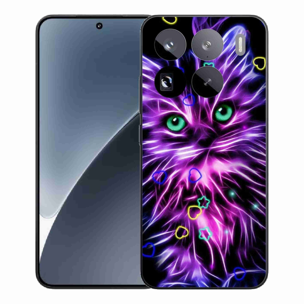 Gél borítás mmCase a Xiaomi 15 Pro számára - absztrakt macska