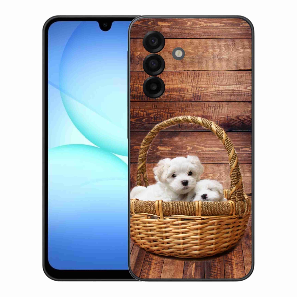 Zselés borítás mmCase Samsung Galaxy A17 4G/5G - kölyökkutyákhoz