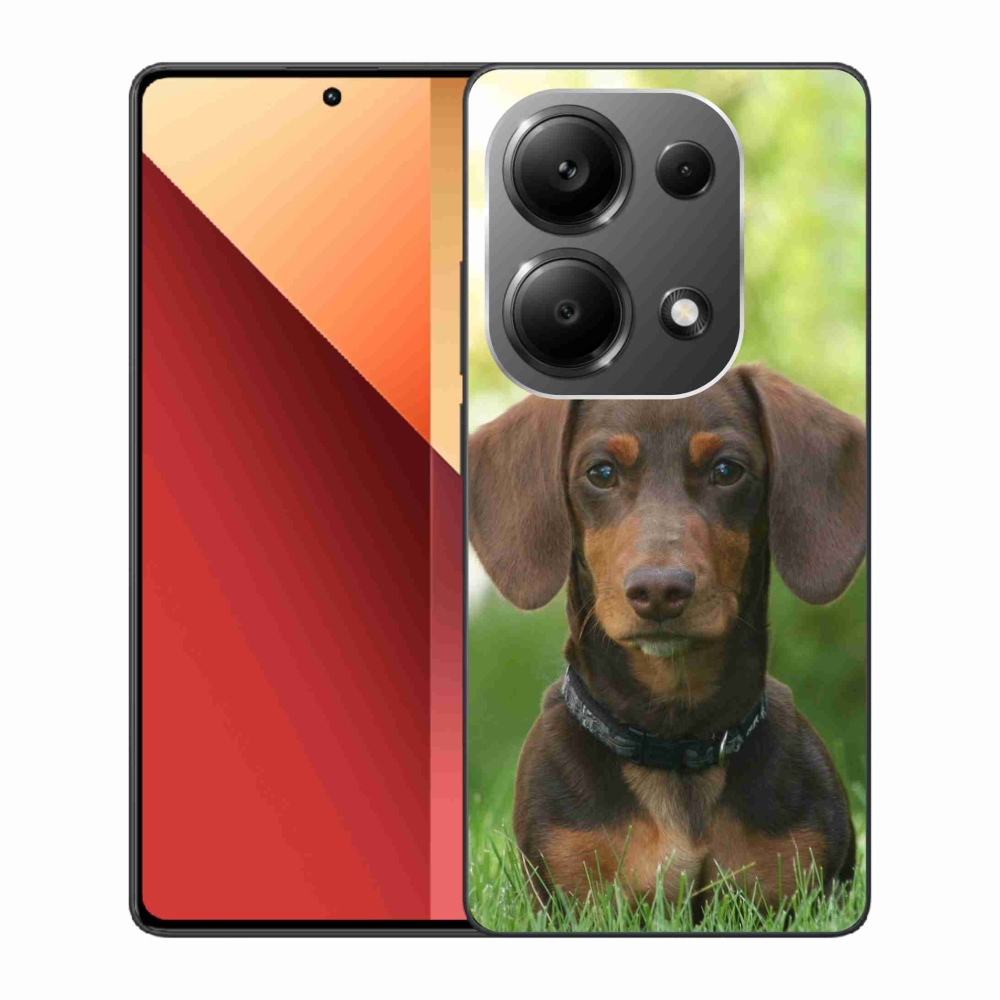 Zselés tok mmCase a Xiaomi Redmi Note 13 Pro 4G/Poco M6 Pro - barna tacskóhoz