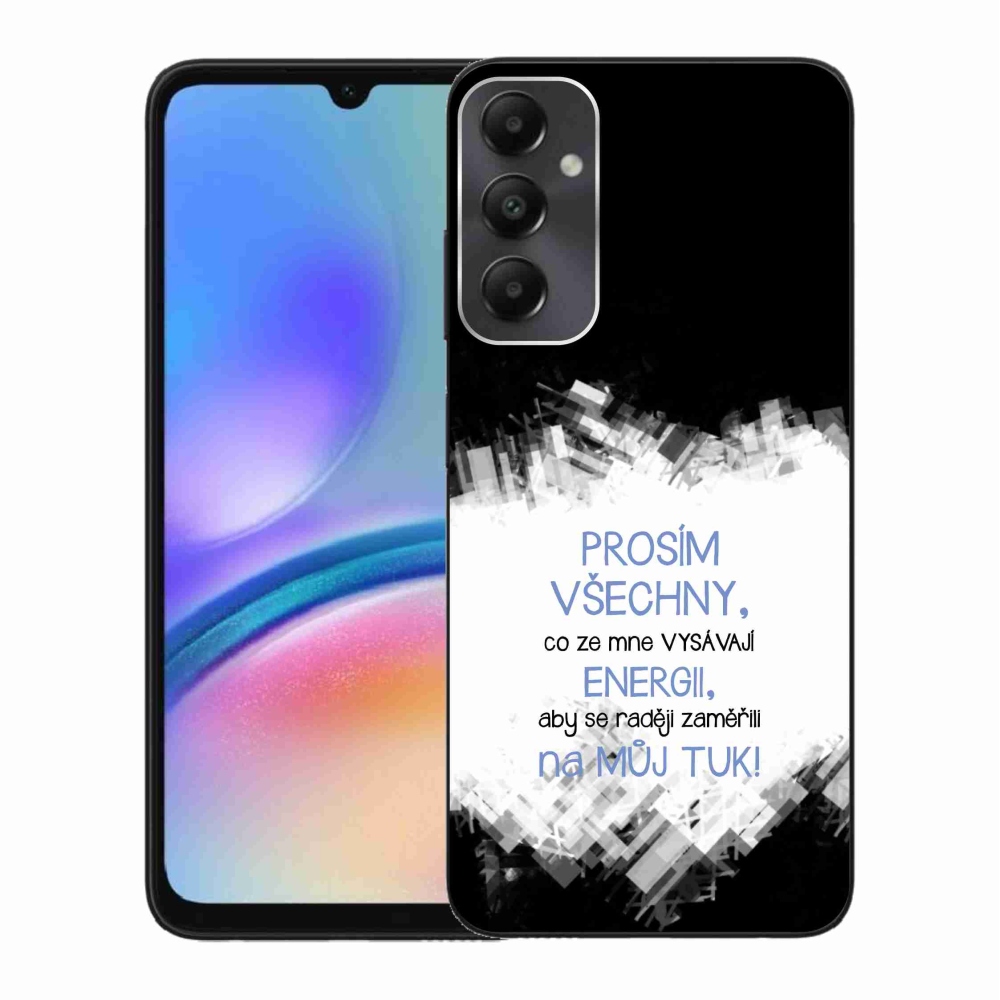 Gél borító mmCase Samsung Galaxy A05s készülékhez - vicces szöveg 1 kék