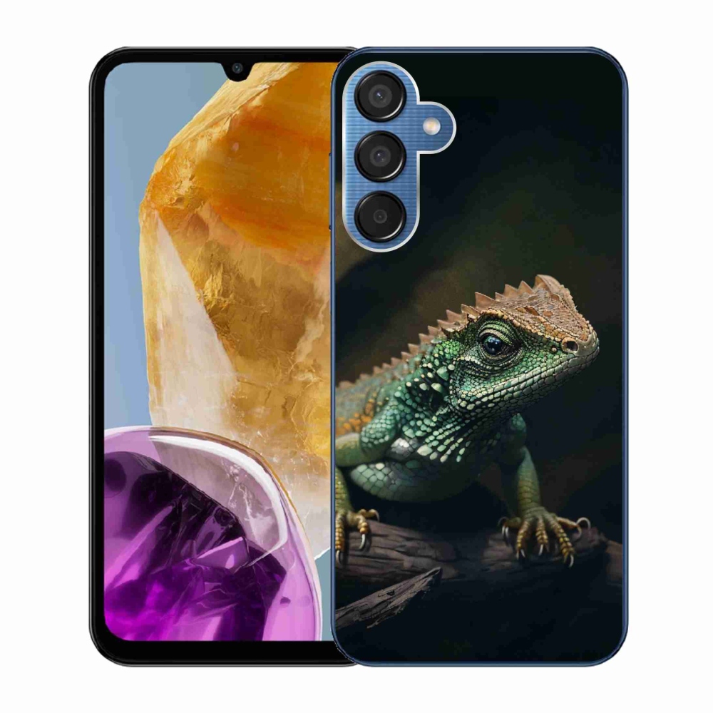 Zselés borítás mmCase Samsung Galaxy M15 5G - gyík