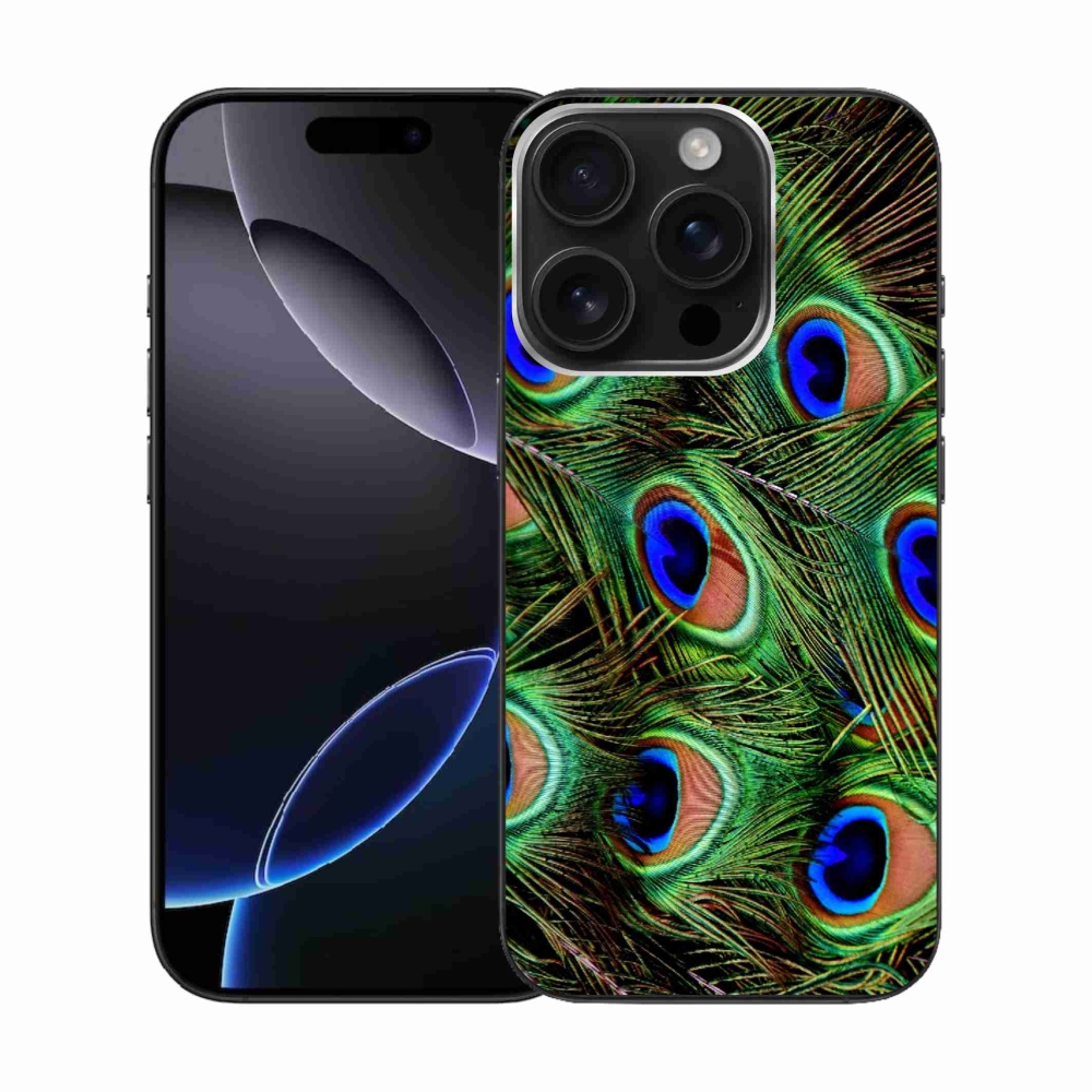 Zselés borítás mmCase iPhone 16 Pro készülékhez - pávatoll