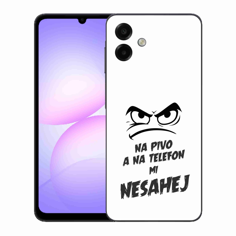 Gél borítás mmCase Samsung Galaxy A07 4G - sör motívum 2 fehér háttérrel