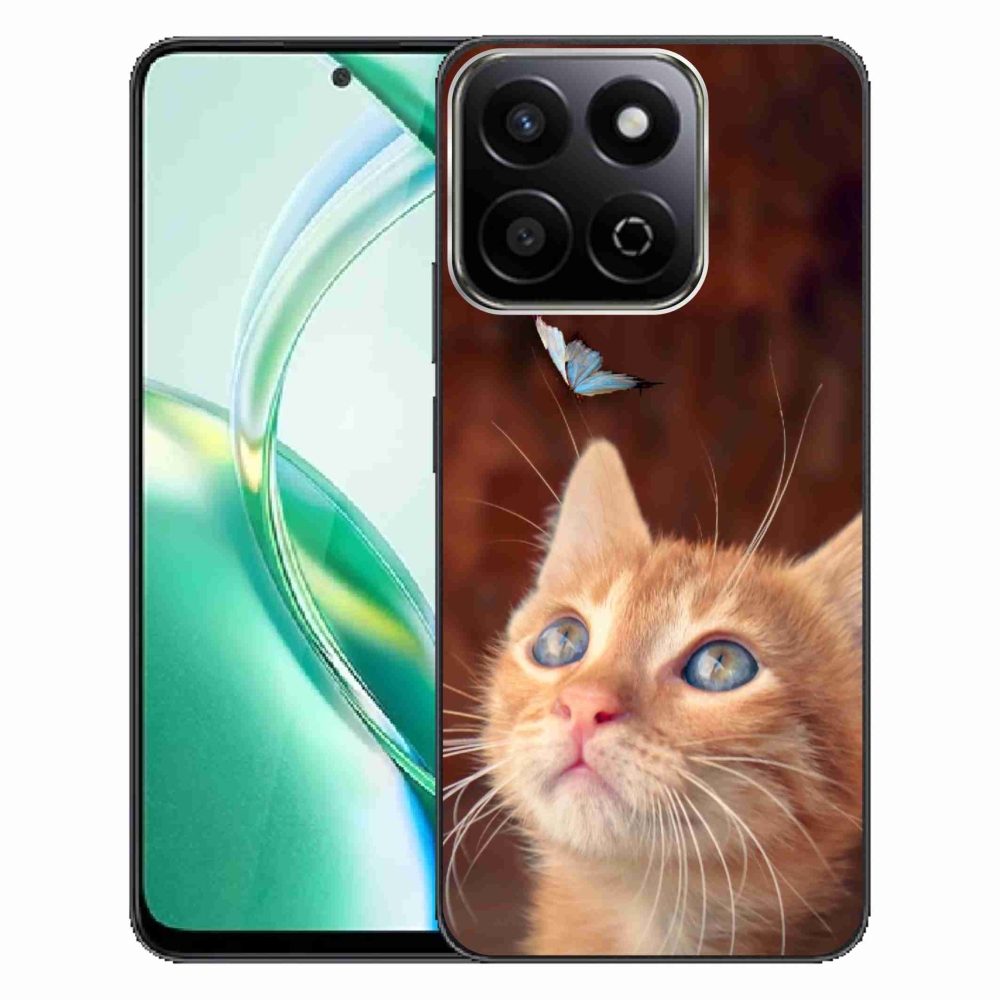 Zselés borító mmCase a Honor 200 Smart 5G készülékhez - pillangó és cica