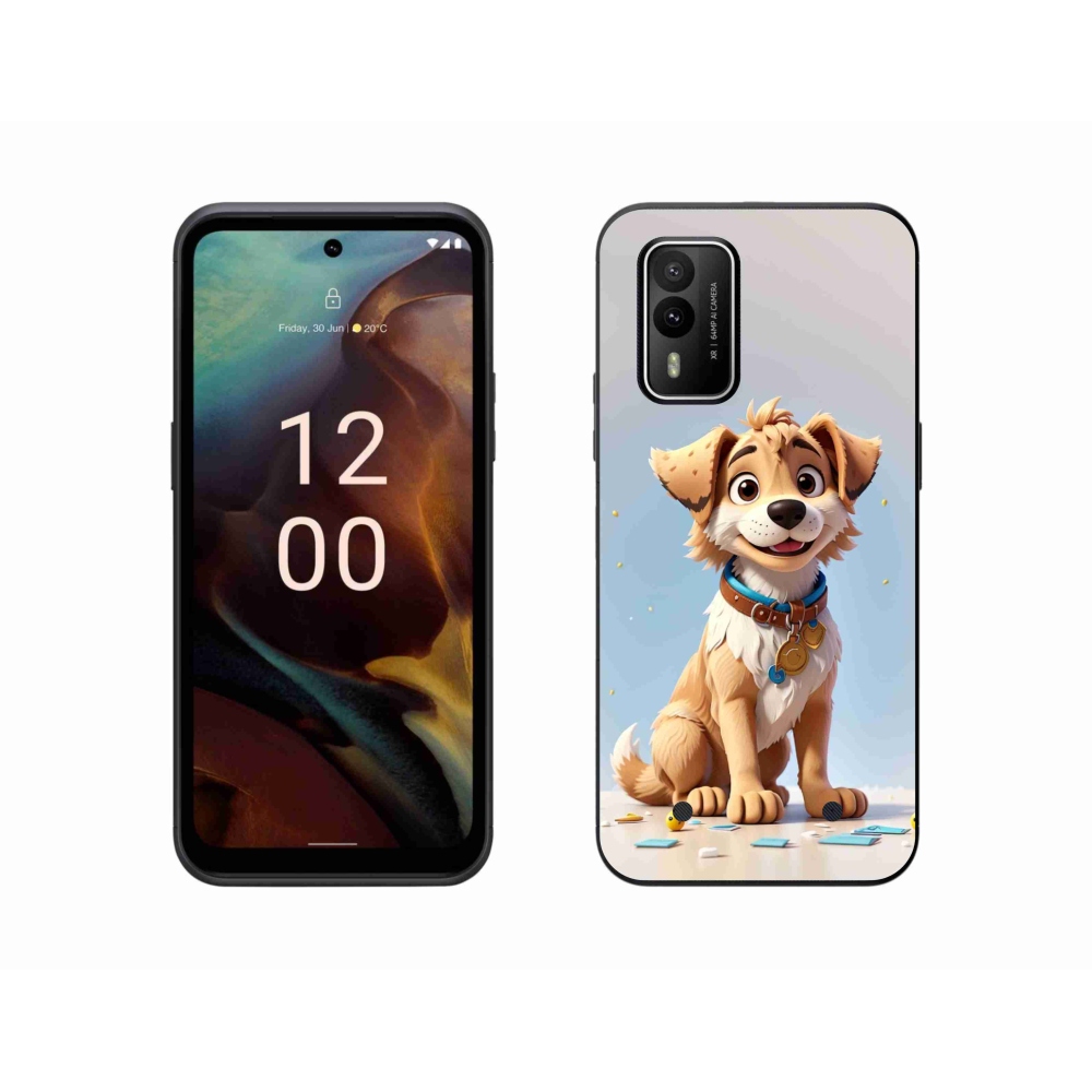 Zselés borítás mmCase a Nokia XR21 készülékhez - rajzfilm kiskutya
