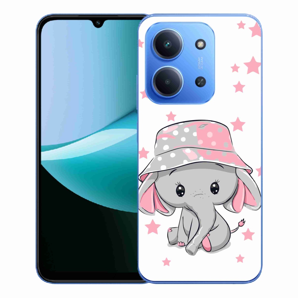 Gél borítás mmCase a Xiaomi Redmi 15C 4G/5G (173mm) - rózsaszín elefánthoz