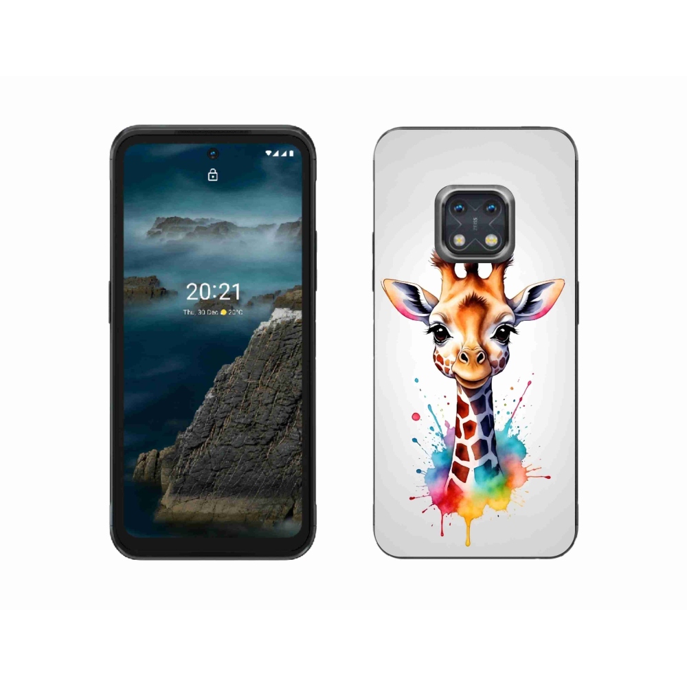 Zselés borítás mmCase a Nokia XR20 készülékhez - zsiráf 1