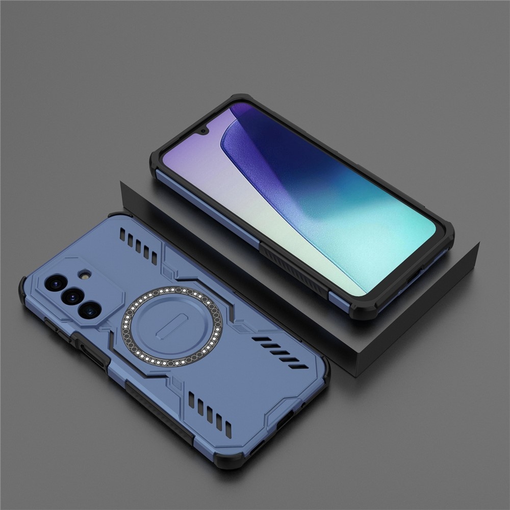 Üreges, tartós védőburkolat MagSafe-val a Samsung Galaxy A17 4G/5G készülékre - kék