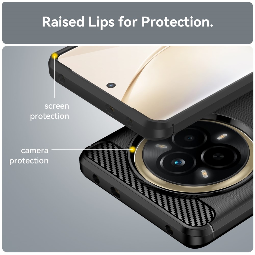 Szénálló zselés tok a Realme 14 Pro 5G készülékhez - fekete