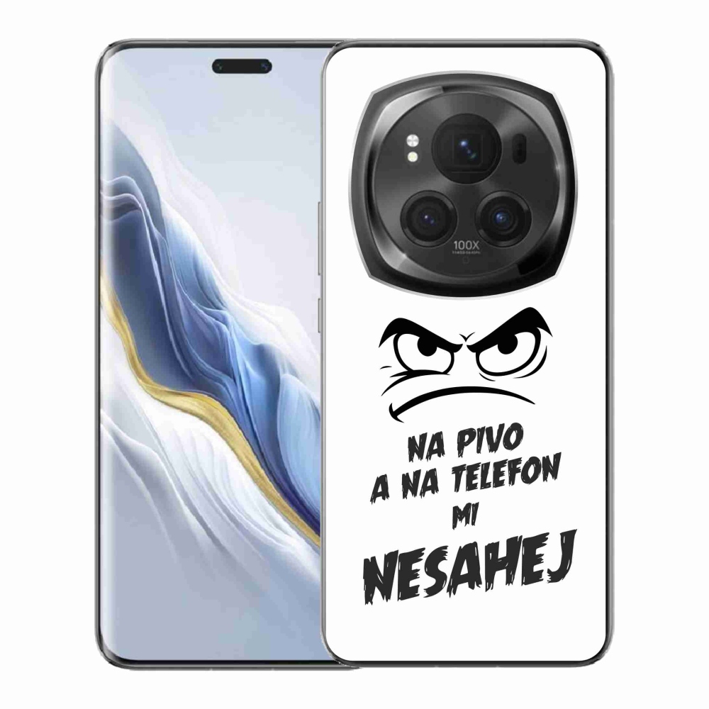 Gél borítás mmCase a Honor Magic 6 Pro 5G készülékhez - sör motívum 2 fehér háttér