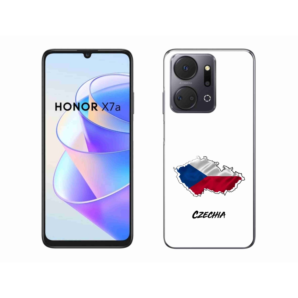 Gél borító mmCase a Honor X7a készülékhez - Csehország fehér háttér