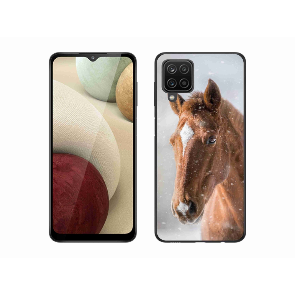 Zselés borítás mmCase Samsung Galaxy A12 - barna ló 2