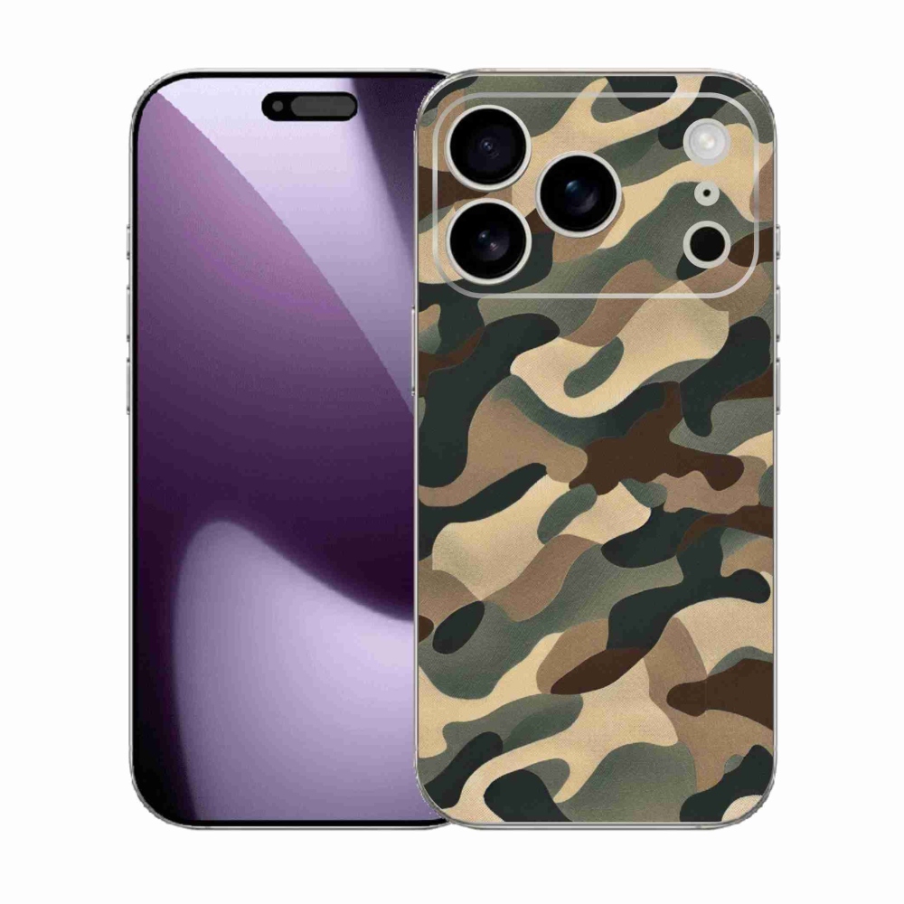 Zselés borítás mmCase iPhone 17 Pro készülékhez - terepszínű minta 11