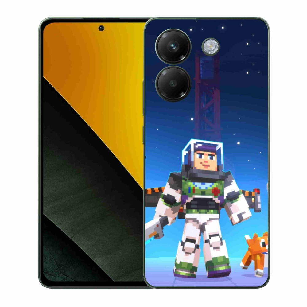 Gél borítás mmCase a Xiaomi Poco M7 Pro 5G számára - minecraft 2