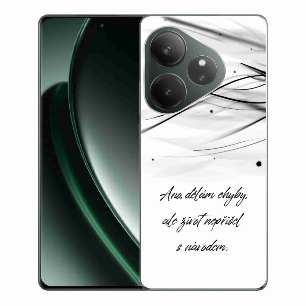 Gél borítás mmCase a Realme GT 6 5G/GT 6T 5G - idézem fehér háttérrel