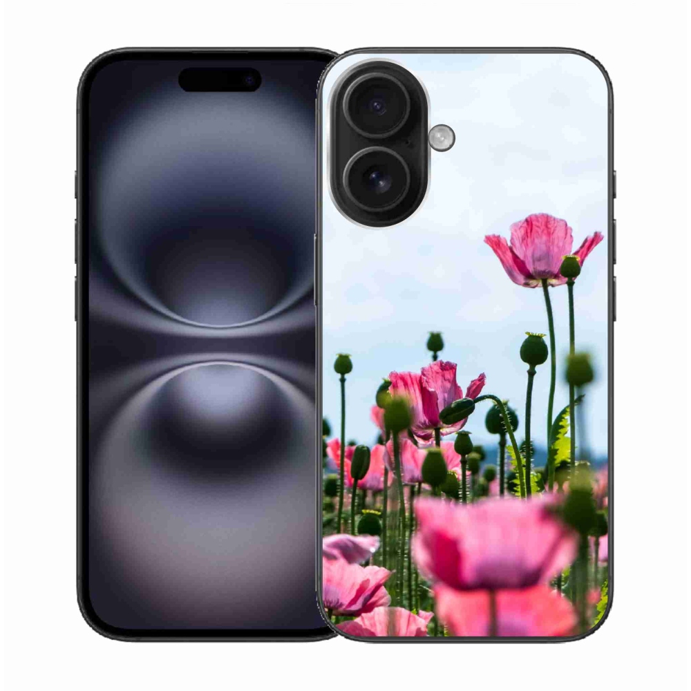 Gél borítás mmCase iPhone 16 készülékhez - mákos színű