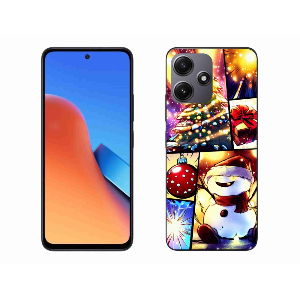 Gél borító mmCase a Xiaomi Redmi 12 5G számára - karácsonyi motívumok 1