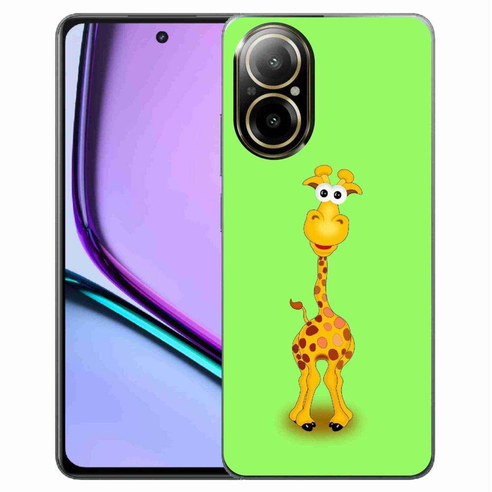 Gél borító mmCase a Realme C67 készülékhez - rajzfilm zsiráf
