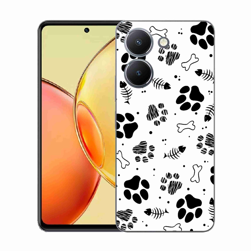 Zselés borítás mmCase a Vivo Y36-hoz - kutyamancsok 1