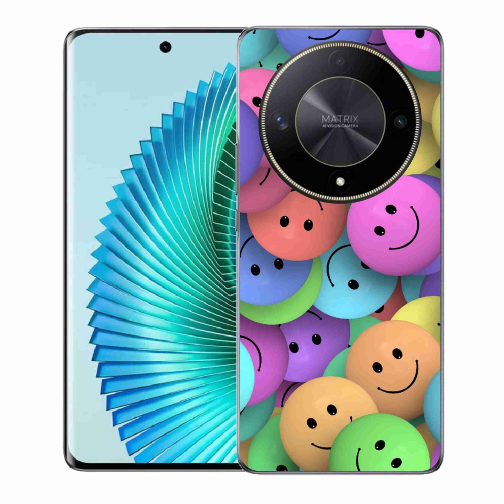 Gél borítás mmCase a Honor Magic 6 Lite 5G számára - színes smiley-k