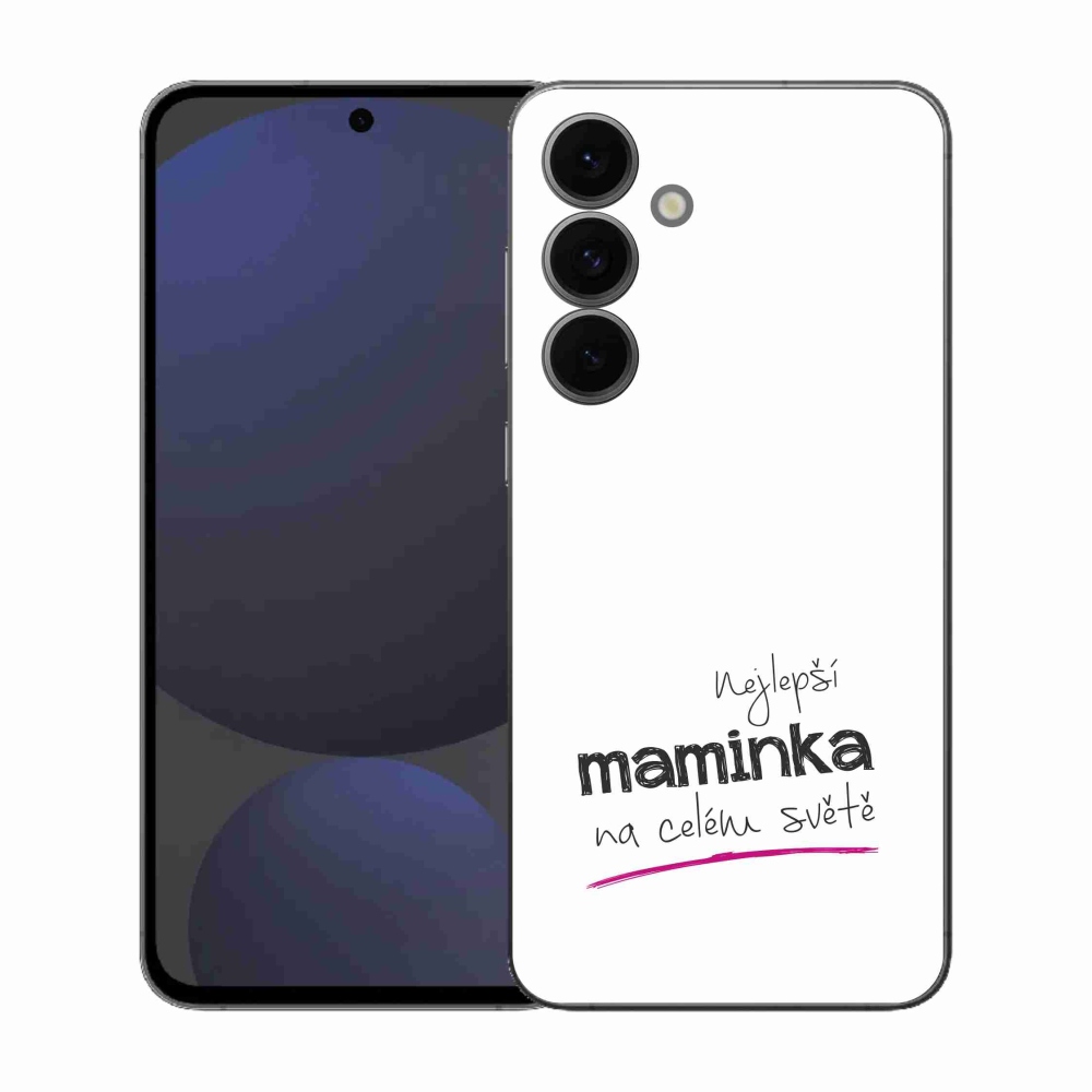 Gél borító mmCase Samsung Galaxy S25 FE - legjobb anya 4 fehér háttér