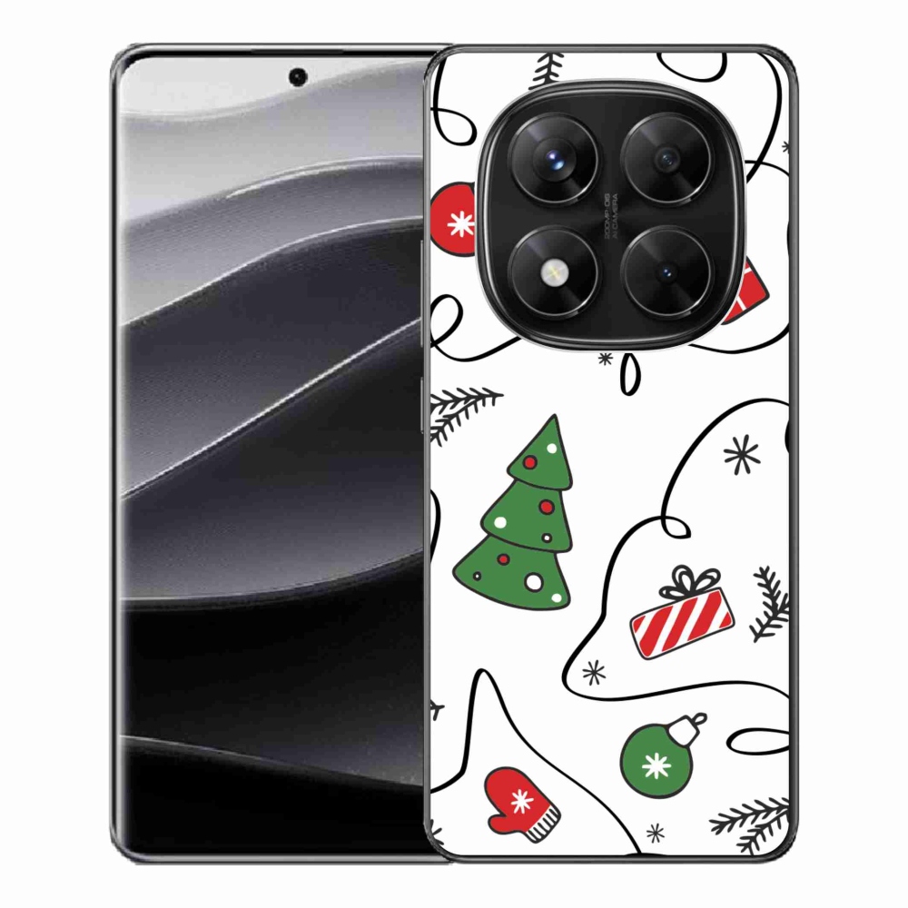 Gél borítás mmCase a Xiaomi Redmi Note 14 Pro 5G/Poco X7 5G számára - karácsonyi motívumok