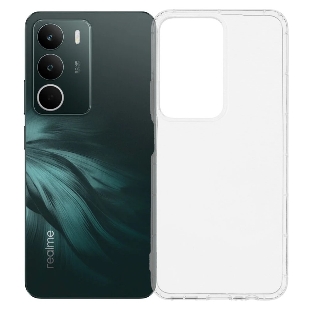 Átlátszó zselés tok a Realme C71 készülékhez - átlátszó