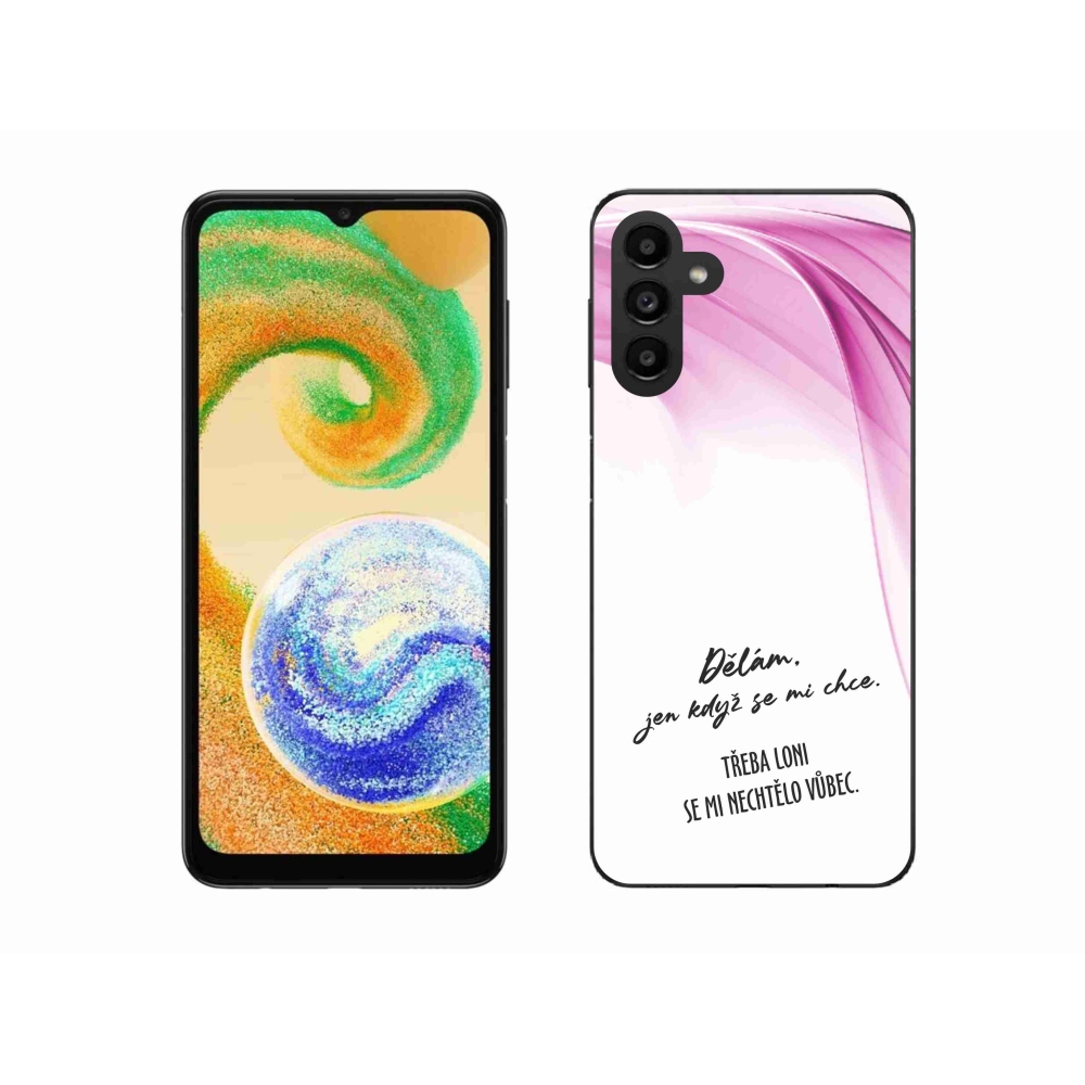 Gél borító mmCase Samsung Galaxy A04s (164.7x76.7x9.1mm) - vicces szöveg 12 fehér háttérrel