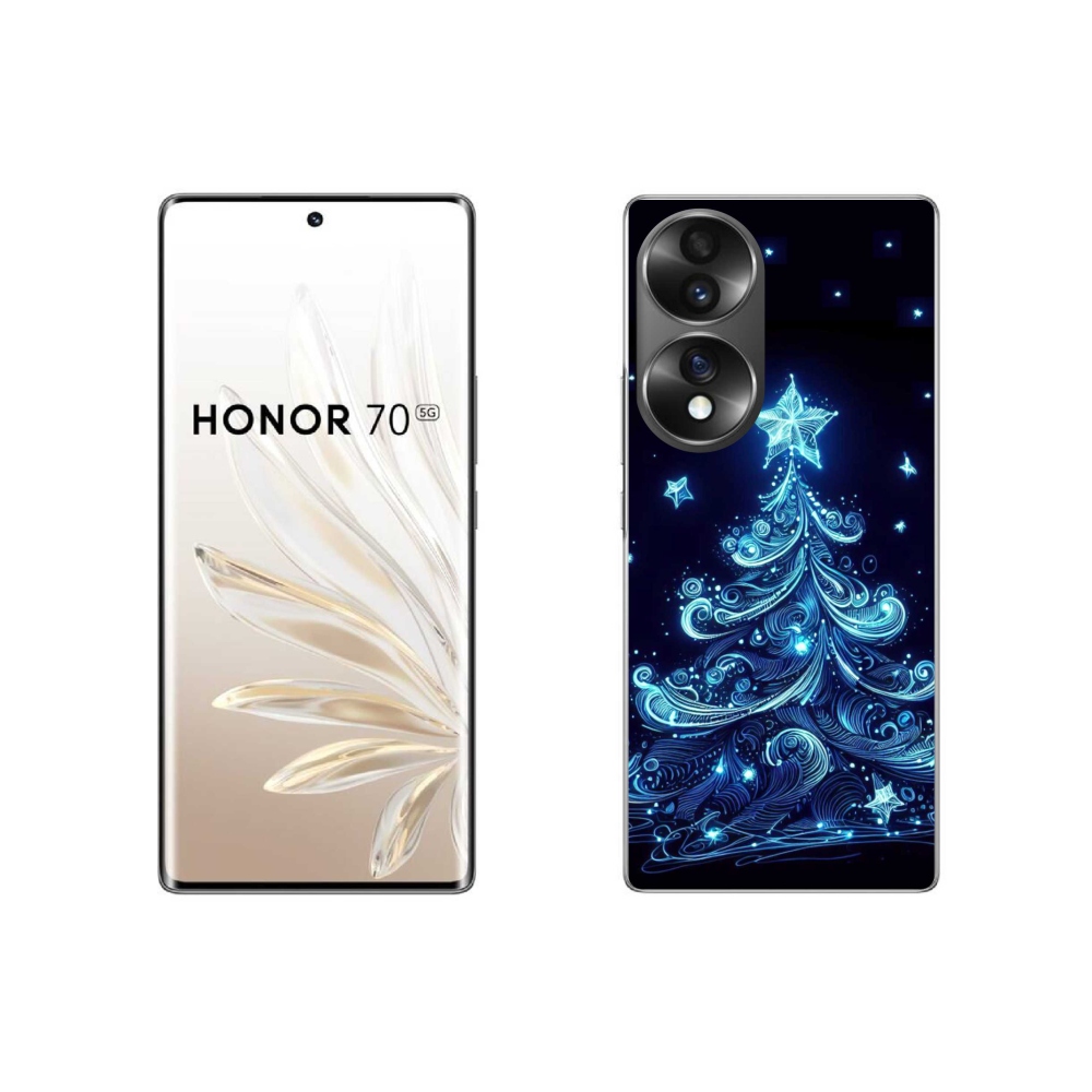 Gél borítás mmCase a Honor 70-hez - neon karácsonyfa 4