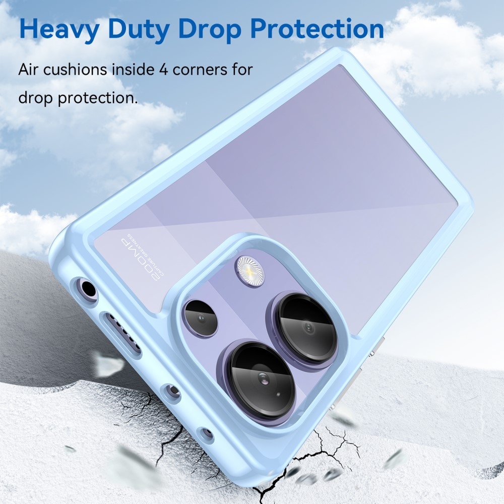 Gél tok kemény hátlappal Xiaomi Redmi Note 13 Pro 4G/Poco M6 Pro - kék