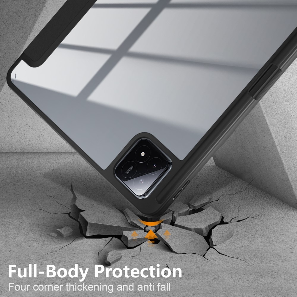 Ügyes záró tablet tok Xiaomi Pad 6S Pro - fekete