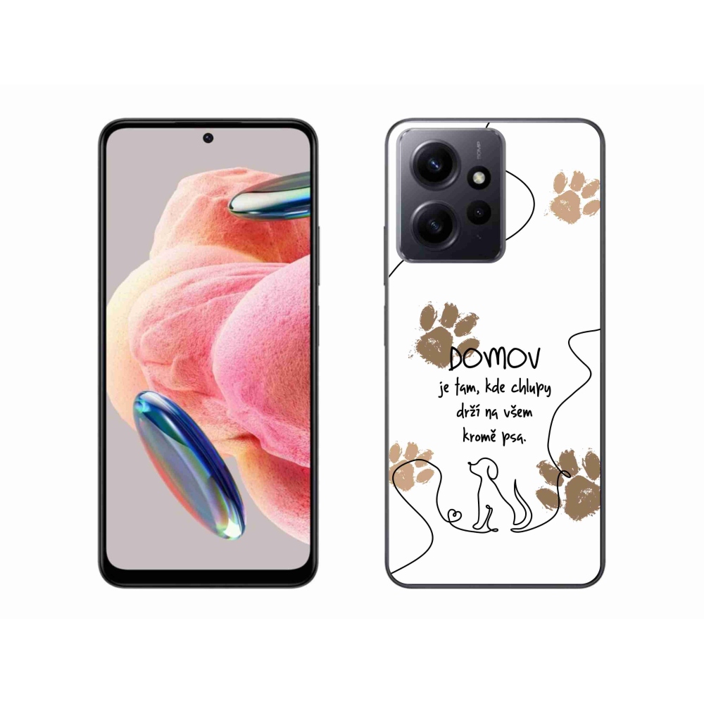 Gél borítás mmCase a Xiaomi Redmi Note 12 4G-hez - kutya motívum fehér háttérrel