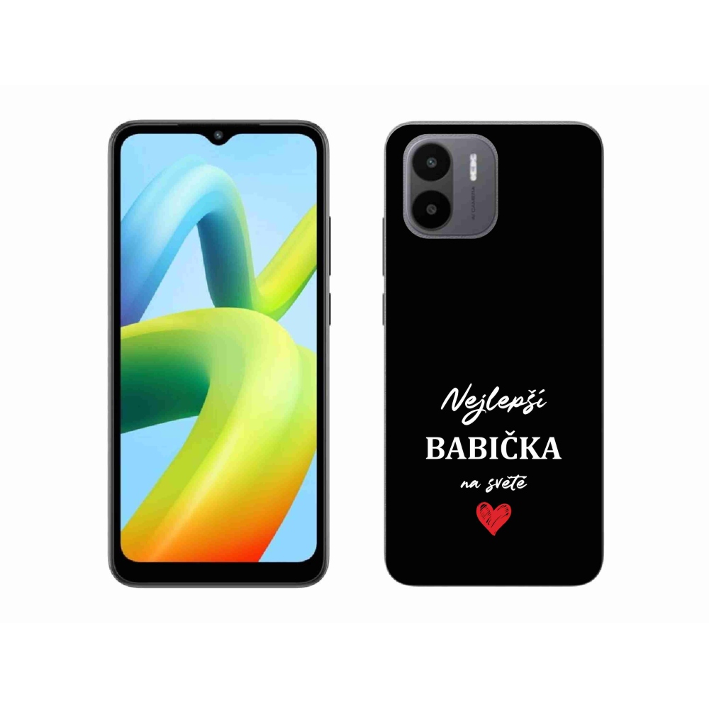 Gél borító mmCase a Xiaomi Redmi A1-en - a legjobb nagymama 1 fekete háttérrel