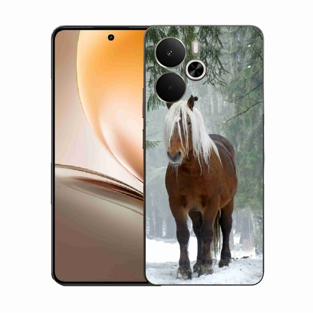 Gél borítás mmCase a Realme 14 5G/14T 5G számára - ló az erdőben